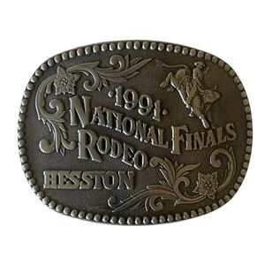 Vintage Hesston 1991 NFR Commemorative Series Buckle